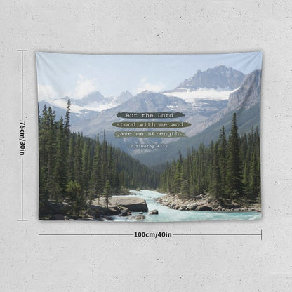 But The Lord Stood with Me, Canadian Rockies Tapestry
