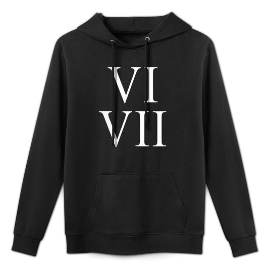 Womens 67 Roman Numerals VI VII Funny Six Seven Meme Matching Group Unisex Design Hoodie