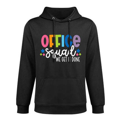 Office Squad We Get It Done Back To School Happy First Day Shrink-Resistant Hoodie
