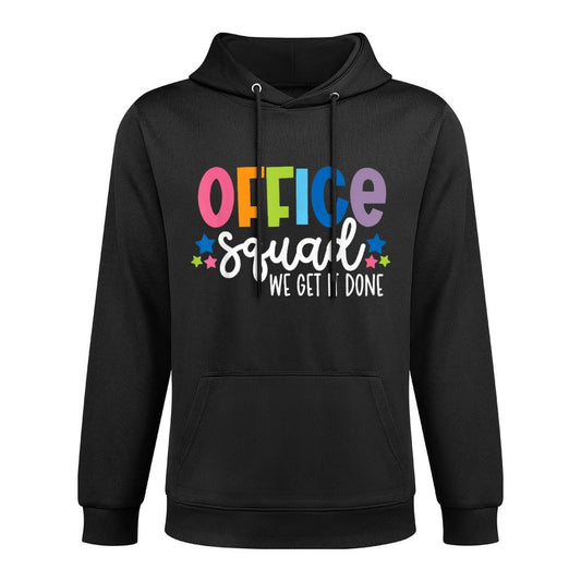 Office Squad We Get It Done Back To School Happy First Day Shrink-Resistant Hoodie
