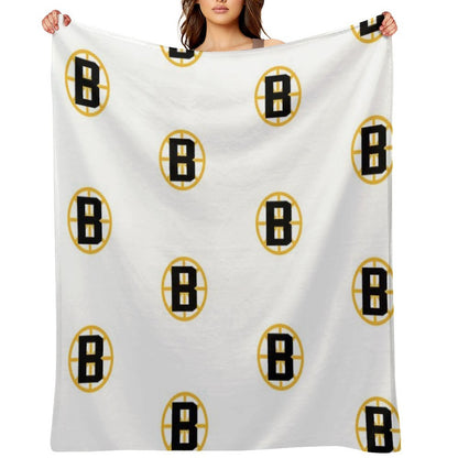 Boston Hockey Throw Blanket