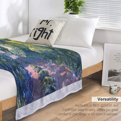 Hockney Trail Tunnel of Trees Throw Blanket