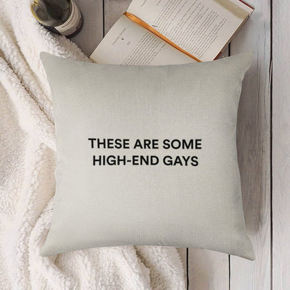 THESE ARE SOME HIGH-END GAYS  Tanya from White Lotus Linen Throw Pillow Cover