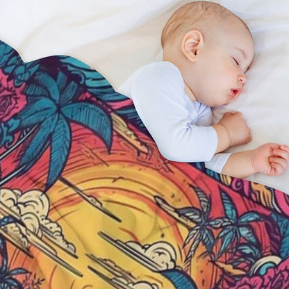 Surf Tribe – Popular Art, Vintage Style Surfing Gift Throw Blanket