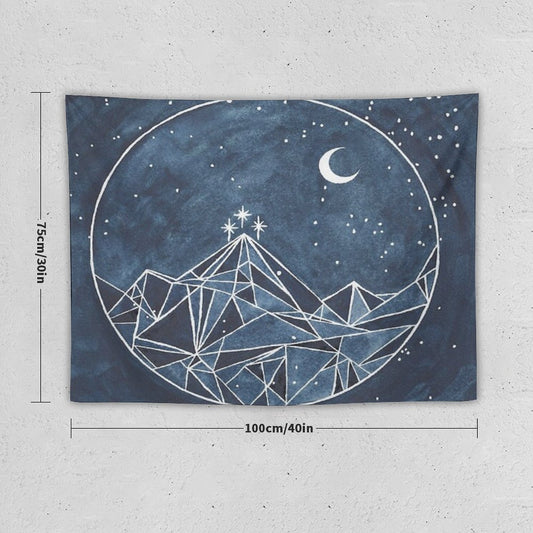 Night Court Moon And Stars Tapestry