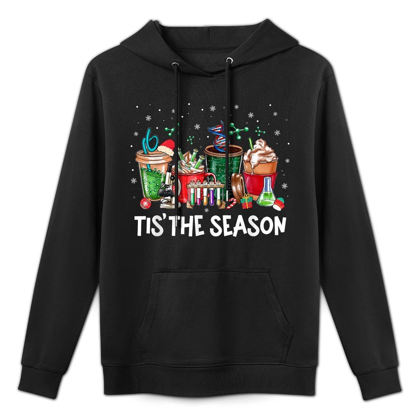 Lab Tech Laboratory Technician Christmas Xmas Tis The Season Customizable Surface Hoodie