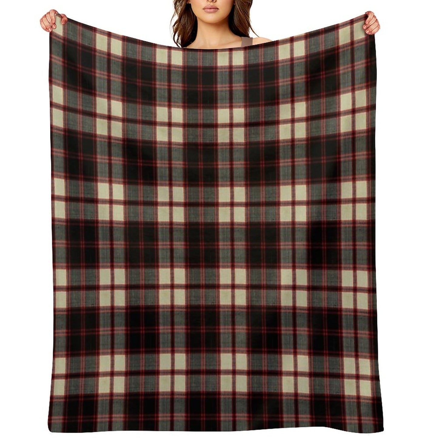 Macpherson Clan Tartan Throw Blanket