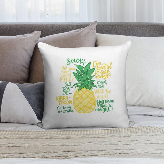 Psych - Quotes Soft High-Density Material Throw Pillow