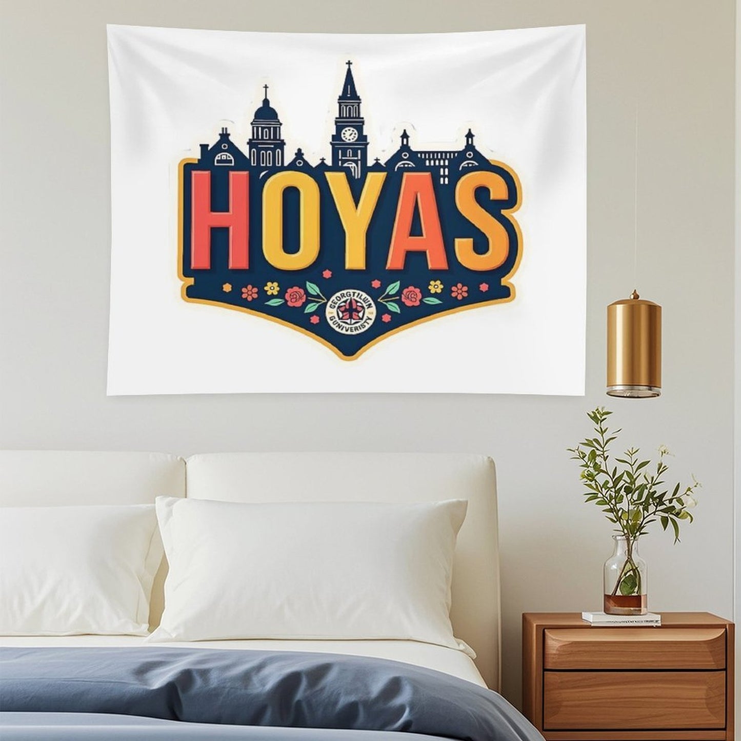Georgetown Hoyas – Strength, Legacy & Team Spirit  NHK999 Sports Art Tapestry