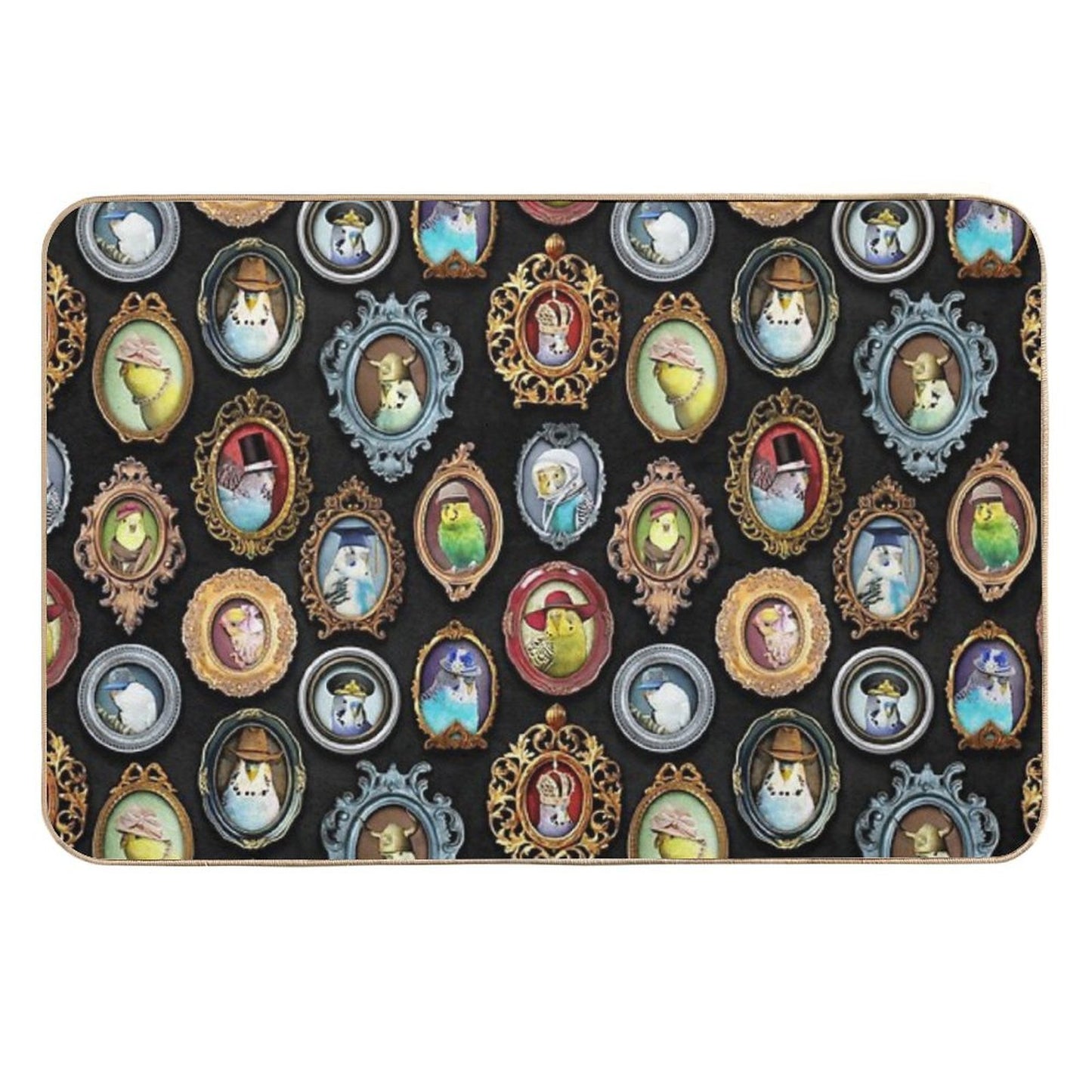 Budgies in Hats  Pet-Safe Bath Mat