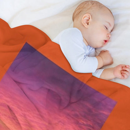 Sunset at The Speedway Track. Throw Blanket