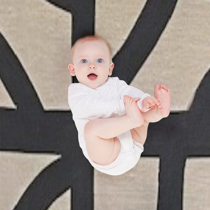 Tan & Black Throw Blanket