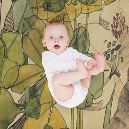 Spurge With Yham-Charles Rennie Mackintosh Throw Blanket