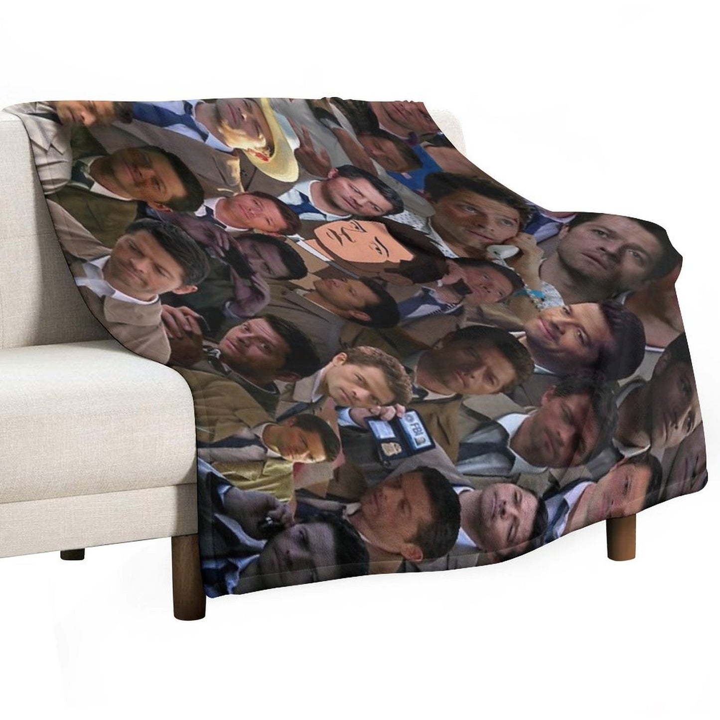 Castiel Collage Blanket Throw Blanket