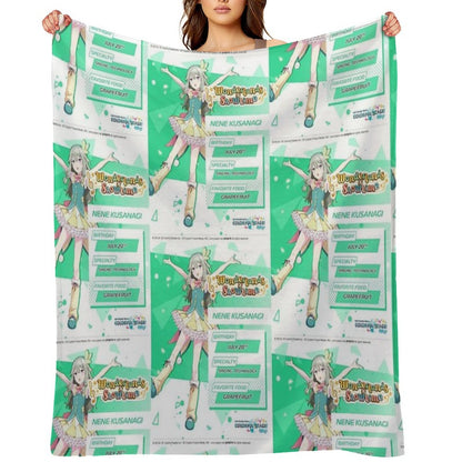 Nene Kusanagi Throw Blanket