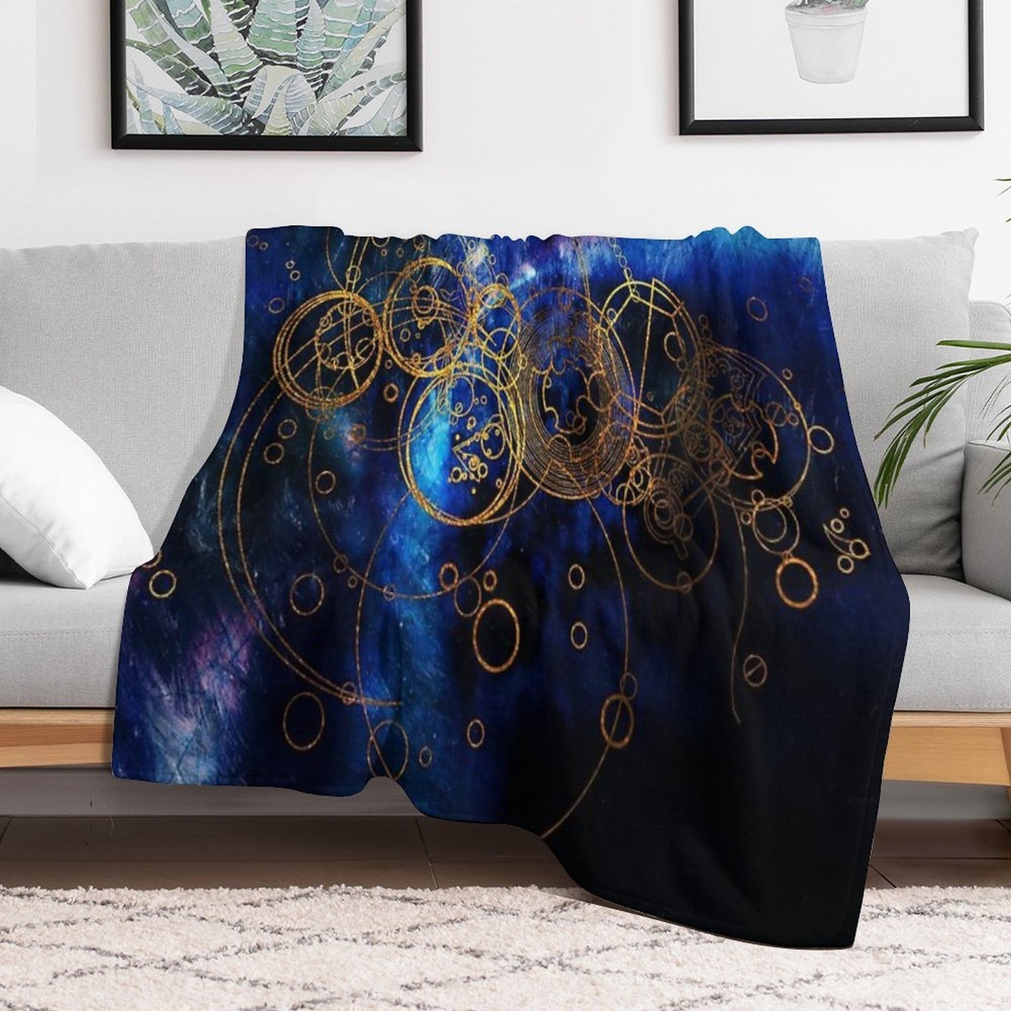 ClockWork Writing Throw Blanket
