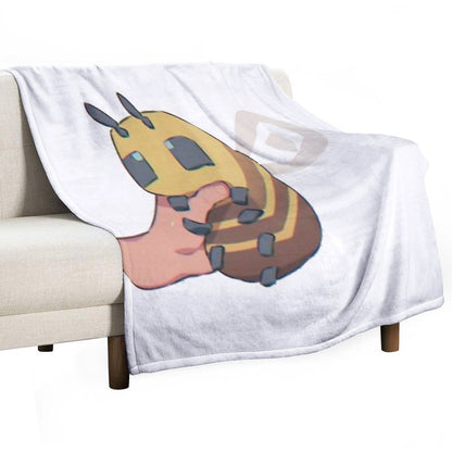 Bee Minecraft Cute Bee Throw Blanket