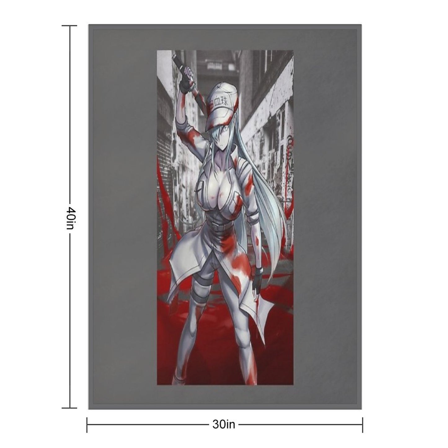 White Blood Cell (CODE BLACK) Throw Blanket