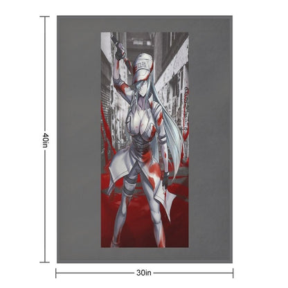 White Blood Cell (CODE BLACK) Throw Blanket