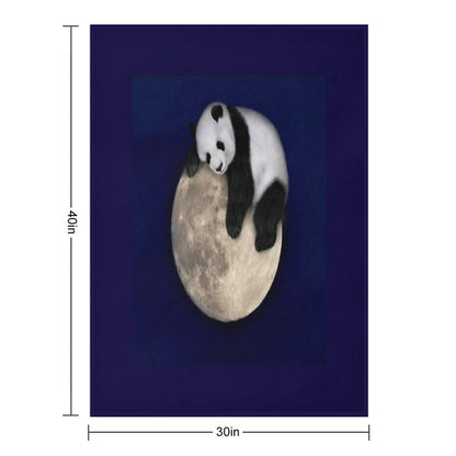 Sleeping on The Moon Throw Blanket