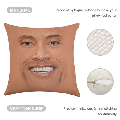 Dwayne Linen Throw Pillow Cover