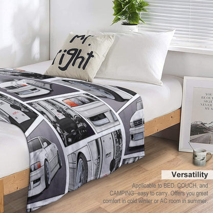 Chaser Jzx100 X 1Jz Engine Throw Blanket