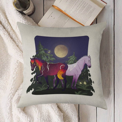 Umbra And Ayla Star Stable Linen Throw Pillow Cover