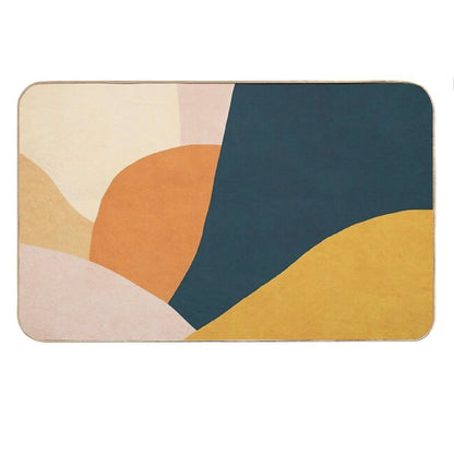 Colorful Mid Century Sunset Bath Mat