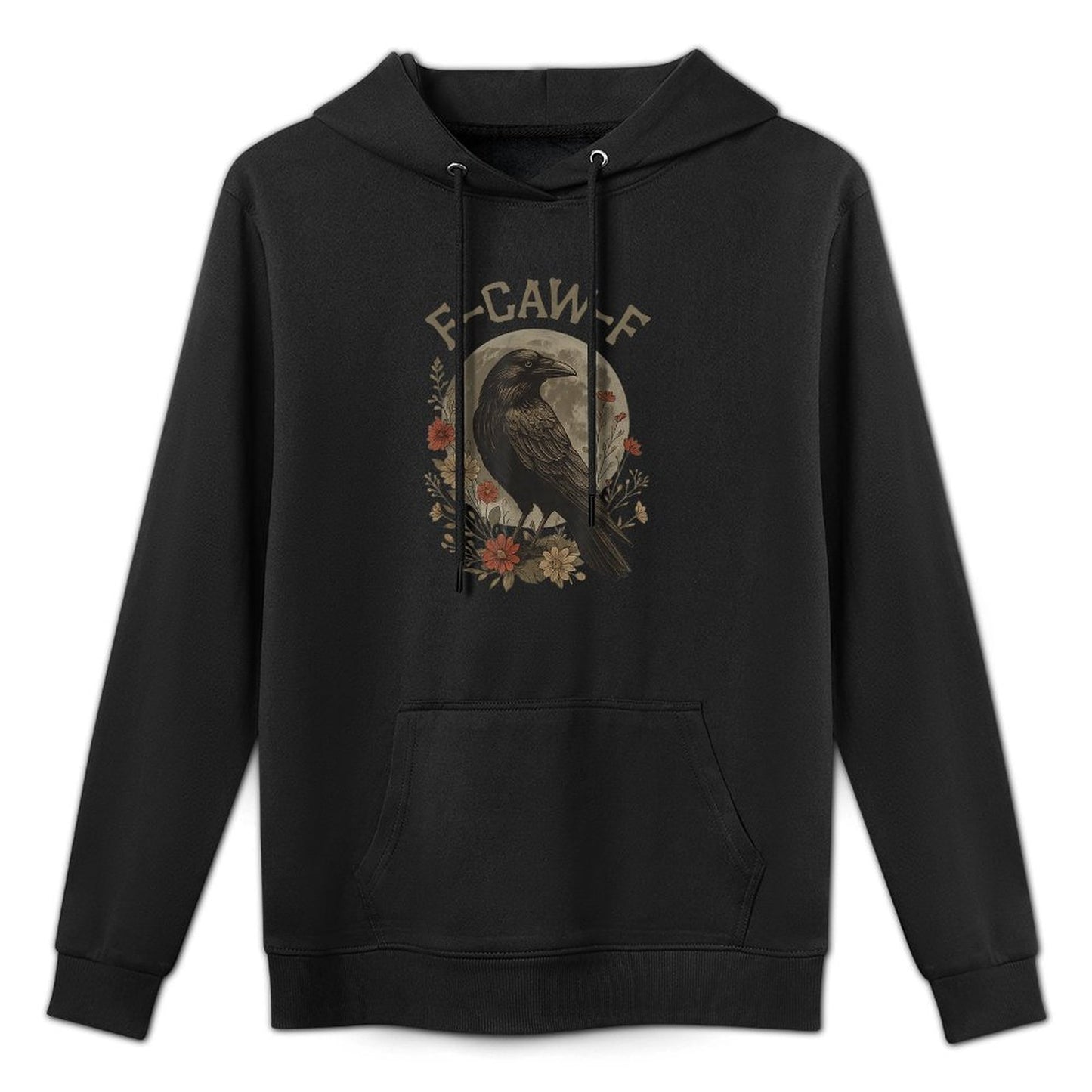 Funny F Caw F Raven Bird Saying Graphic F-Caw-F Crow Layering Staple Hoodie