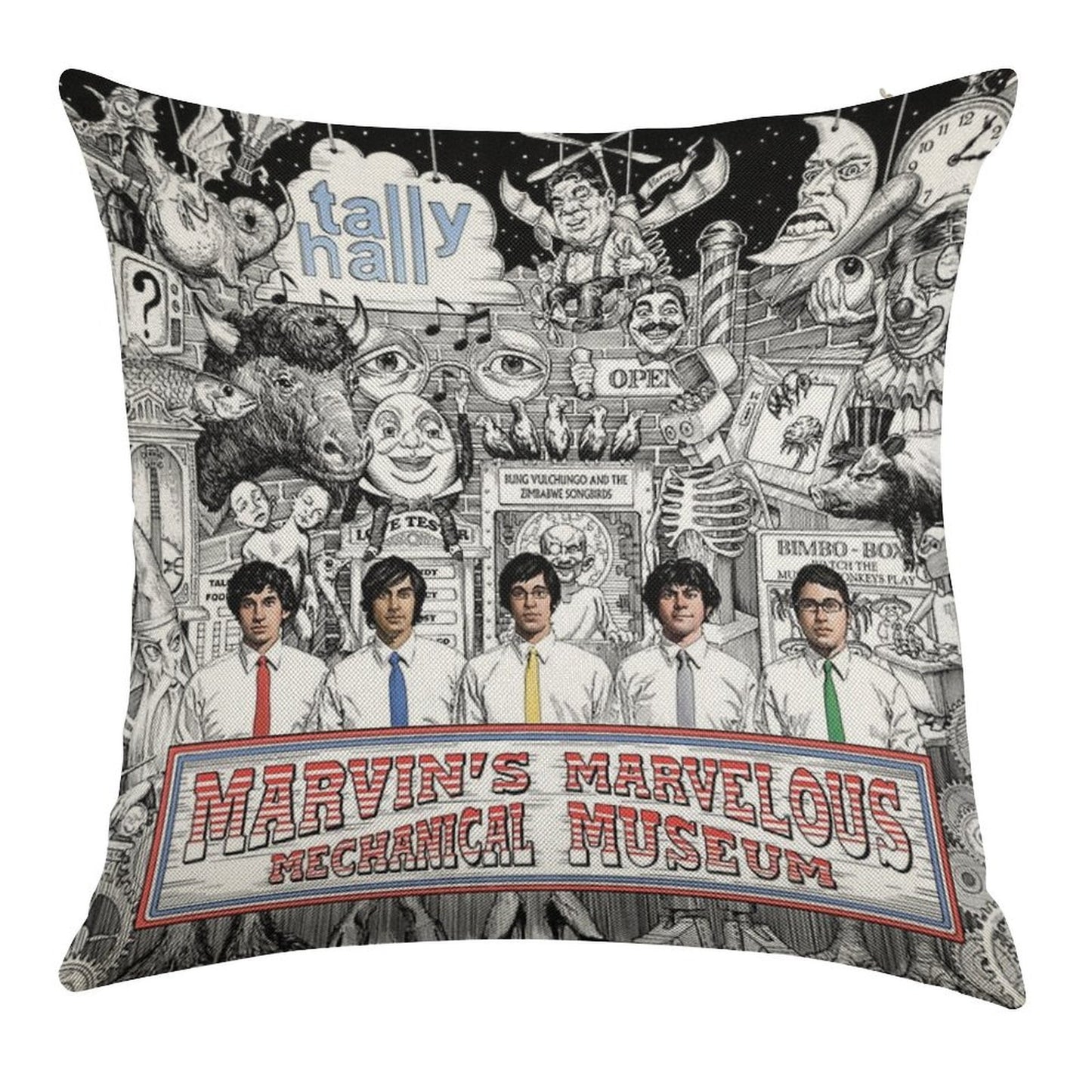 Tally Hall Linen Throw Pillow Cover