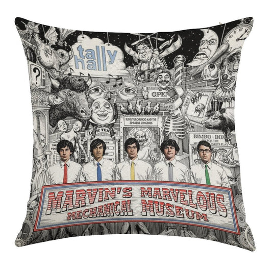 Tally Hall Linen Throw Pillow Cover