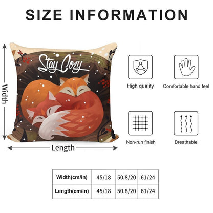 Stay Cozy Soft Hidden Zipper Throw Pillow