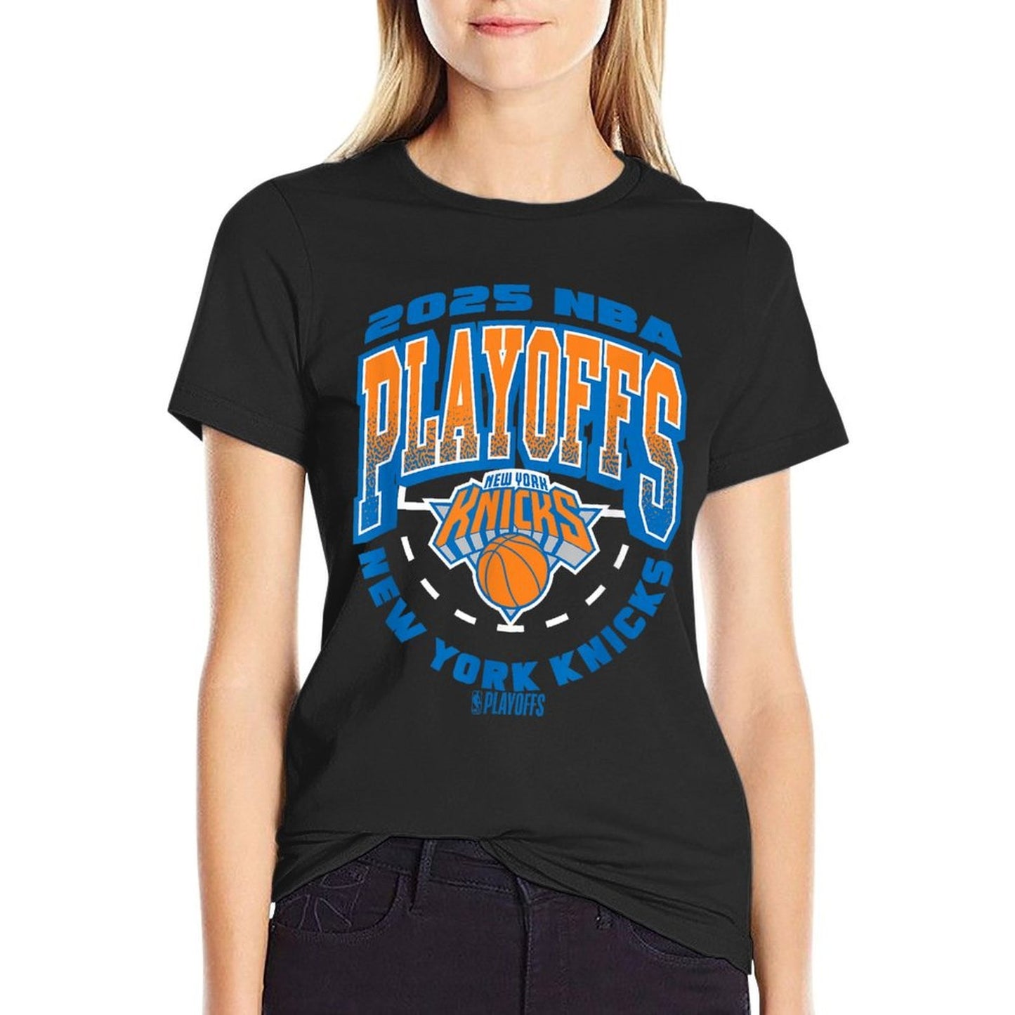 NBA Official New York Knicks Exclusive 2025 Playoffs  Graphic-printed T-Shirt