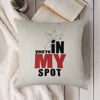 My Spot Linen Throw Pillow Cover