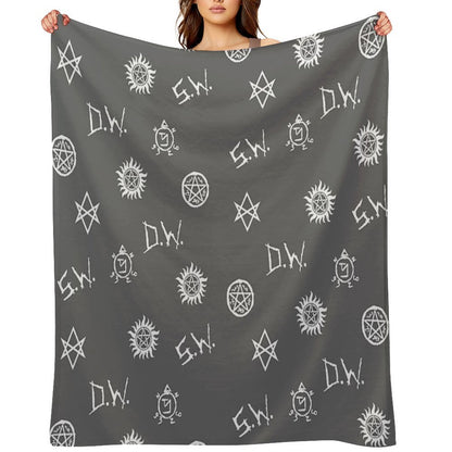 Supernatural Symbols Throw Blanket