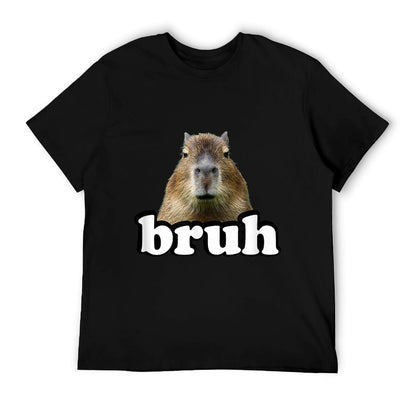 Funny Capybara Gifts Graphic Shirts &s Meme Lover Bruh Capybara T-Shirt