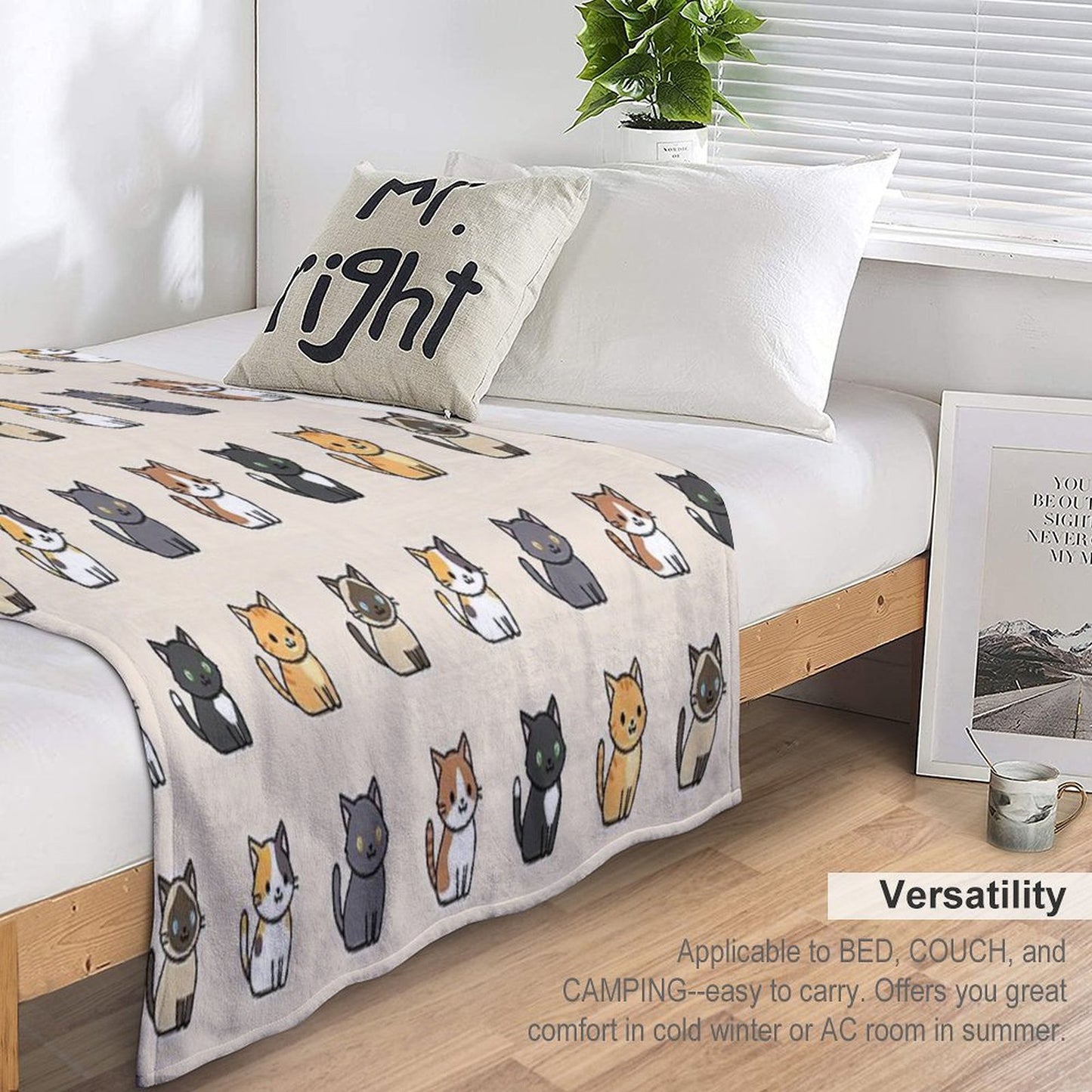Cute Cats Throw Blanket