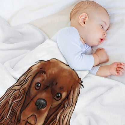 Cavalier King Charles Spaniel - Ruby Throw Blanket
