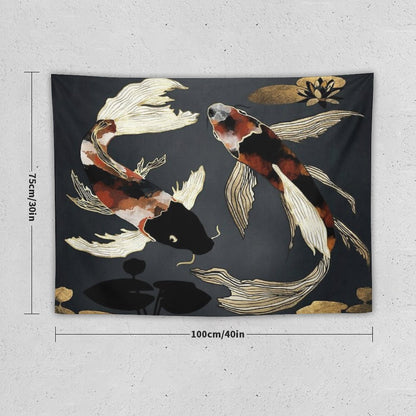 Metallic Koi IV Tapestry
