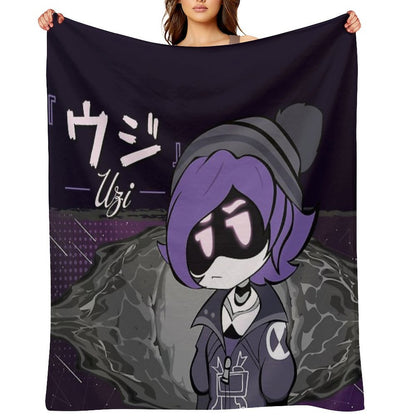 Uzi Doorman Skyness  Murder Drones Throw Blanket