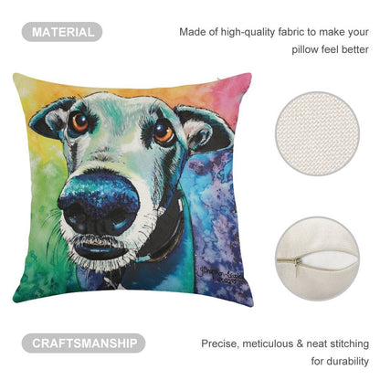 The Look of Love Linen Throw Pillow Cover