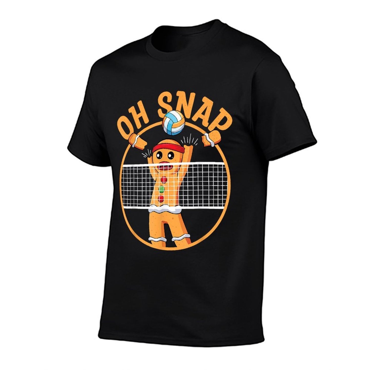 Oh Snap Gingerbread Man Christmas Volleyball  Odor-resistant T-Shirt