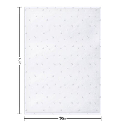 Grey Skies Painterly  Pattern Throw Blanket