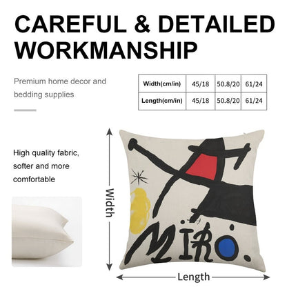 Miro 41 Linen Throw Pillow Cover