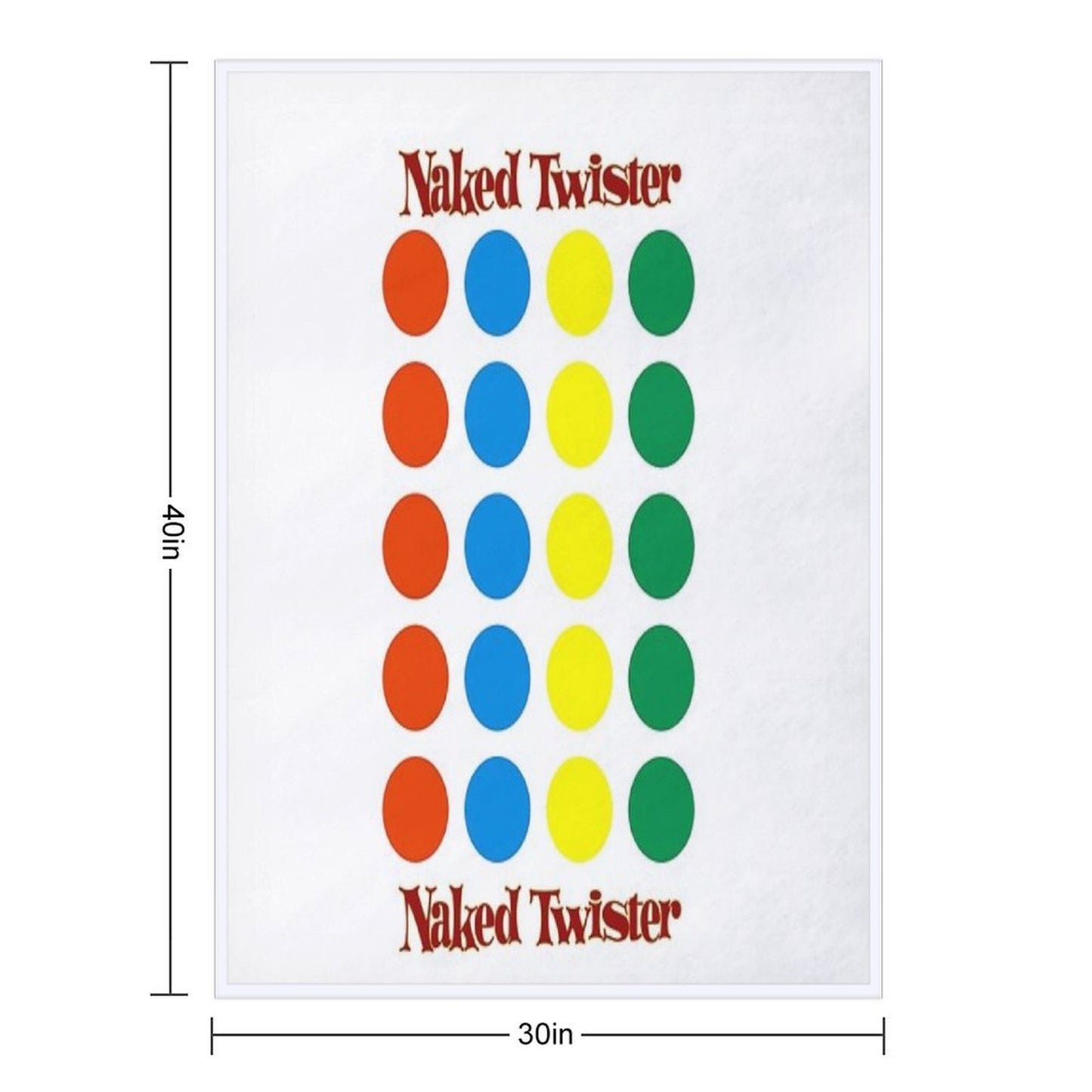 Naked Twister Throw Blanket