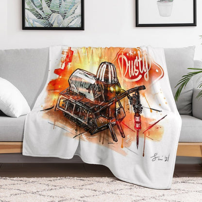 Rusty Art Throw Blanket