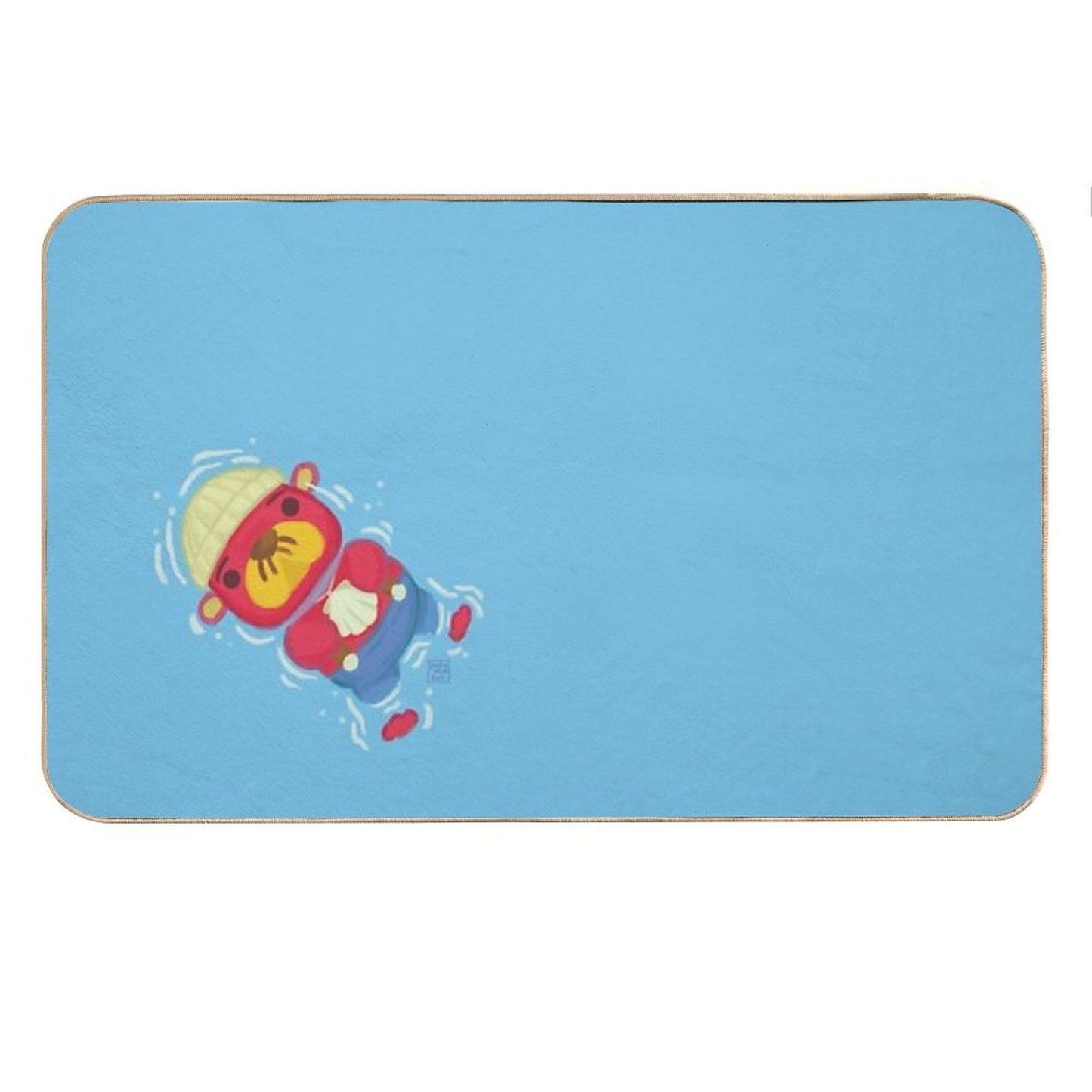 Pascal Floating in The Sea Bath Mat