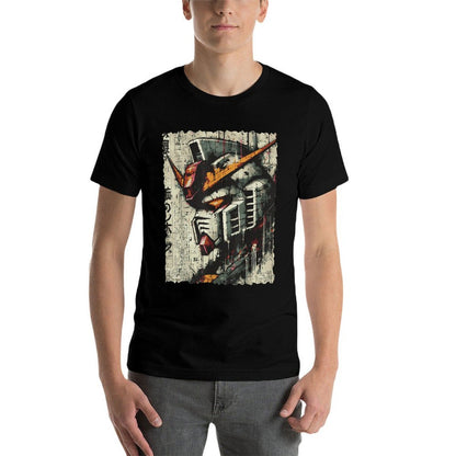 Japanese Mecha Robot Head Vintage Anime Art Men Boys Kids  Moisture-wicking T-Shirt