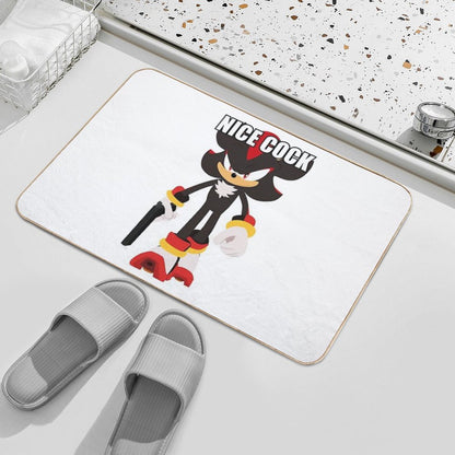 Edgehog with A Weapon 2D Bath Mat