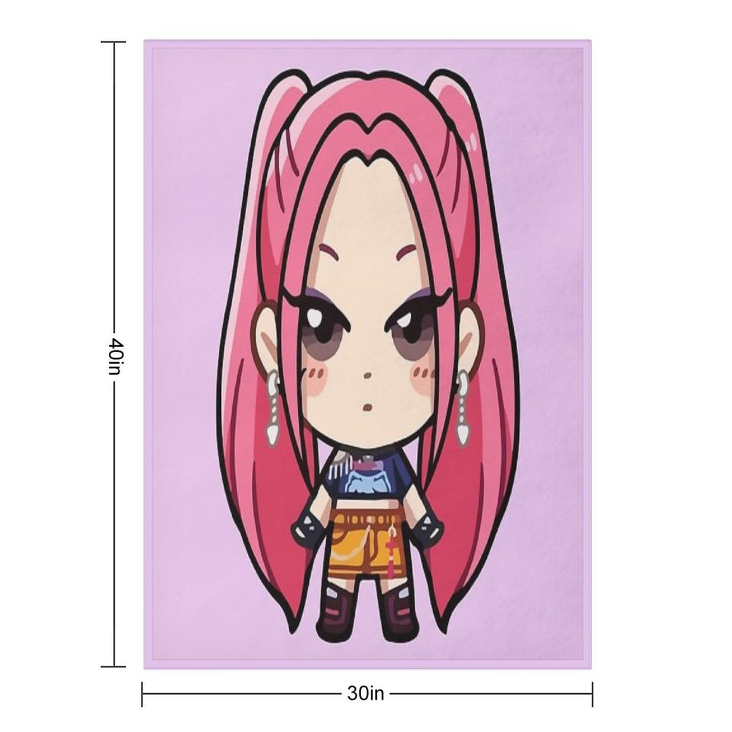 Mira Kpop Demon Hunters Throw Blanket